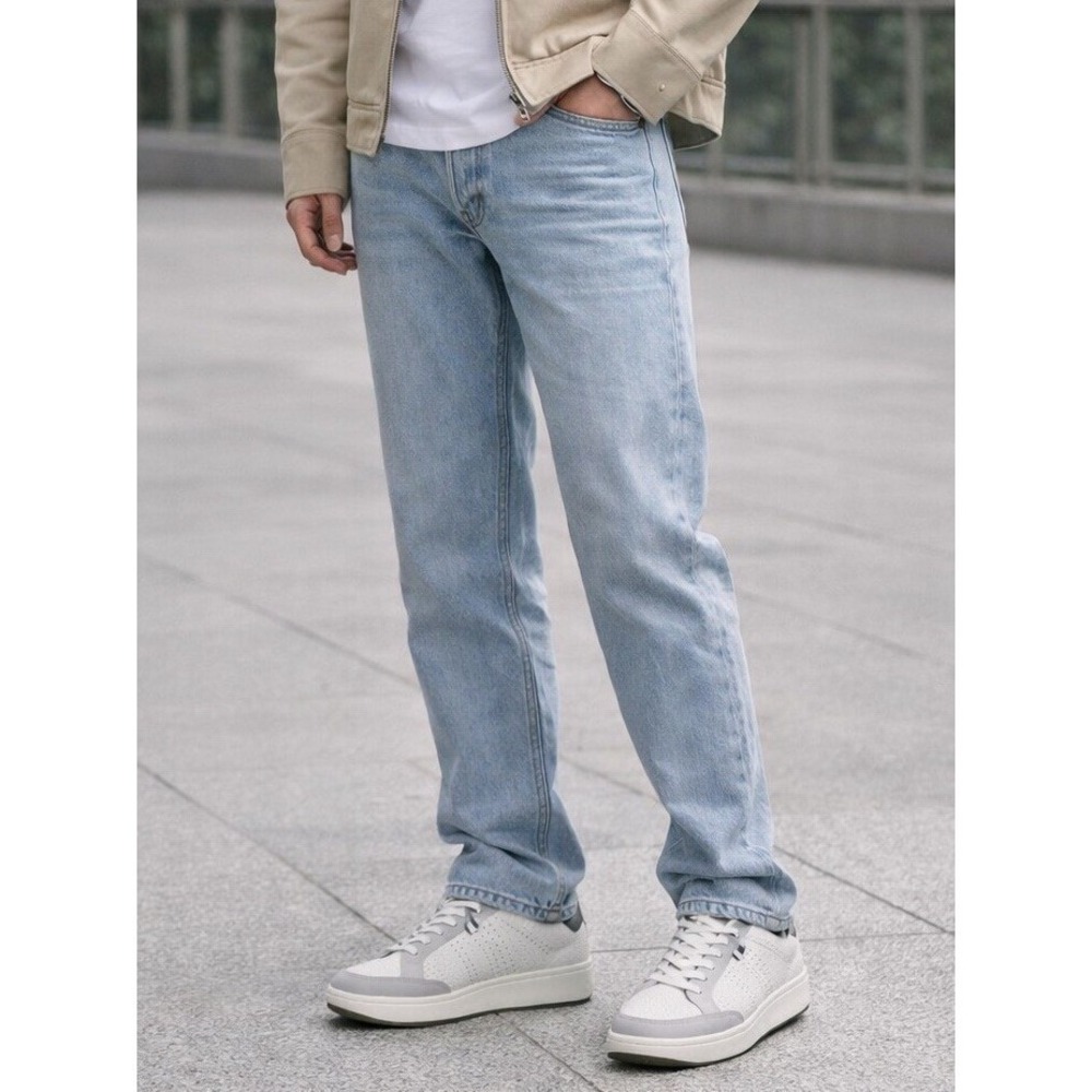 Ben Sherman‎ Martin Sneakers White Grey Army Men's Size 7 Leather NIB Casual